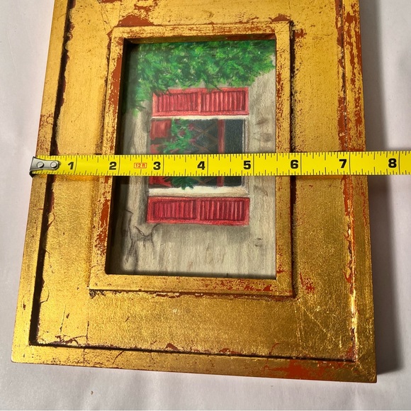 Gold red wood frame Holiday - Picture 5 of 9